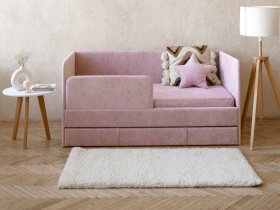 Диван-кровать Happy (розовый) в Мошково - moshkovo.mebel-nsk.ru | фото