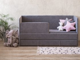 Диван-кровать Happy (темно-серый) в Мошково - moshkovo.mebel-nsk.ru | фото