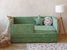 Диван-кровать Happy (зеленый) в Мошково - moshkovo.mebel-nsk.ru | фото