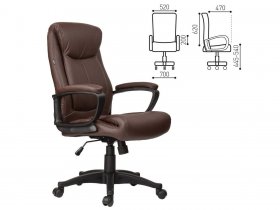 Кресло офисное BRABIX Enter EX-511, коричневое в Мошково - moshkovo.mebel-nsk.ru | фото