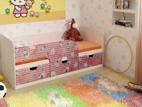 Кровать детская с ящиками 1,86 Минима Hello Kitty в Мошково - moshkovo.mebel-nsk.ru | фото