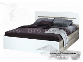 Кровать двуспальная 1,6 м  Наоми КР-11 в Мошково - moshkovo.mebel-nsk.ru | фото