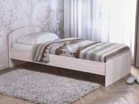 Кровать односпальная 80 с низкой спинкой (ясень шимо светлый) в Мошково - moshkovo.mebel-nsk.ru | фото