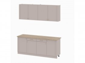 Кухонный гарнитур 2,0м Одетта (меланж/дуб сонома) в Мошково - moshkovo.mebel-nsk.ru | фото