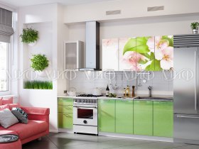 Кухонный гарнитур Яблоневый цвет в Мошково - moshkovo.mebel-nsk.ru | фото