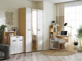 Модульная детская Санса (дуб сонома/белый) в Мошково - moshkovo.mebel-nsk.ru | фото