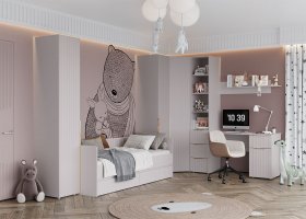 Модульная детская «Тефия» (тефия/софт сантьяго) в Мошково - moshkovo.mebel-nsk.ru | фото