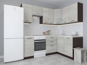 Модульная угловая кухня 1,4м*2,1м Лада (пикард) в Мошково - moshkovo.mebel-nsk.ru | фото