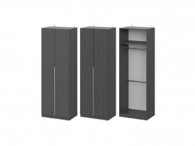 Шкаф ШК-75 Эккервуд (графит) в Мошково - moshkovo.mebel-nsk.ru | фото