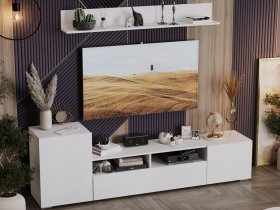 Стенка «Сильвия» (белый ясень) в Мошково - moshkovo.mebel-nsk.ru | фото