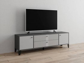 Тумба под ТВ Парус-10 (графит/светло-серый) в Мошково - moshkovo.mebel-nsk.ru | фото